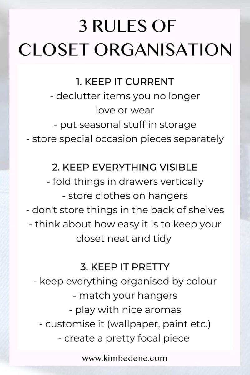 how to organize your closet essay