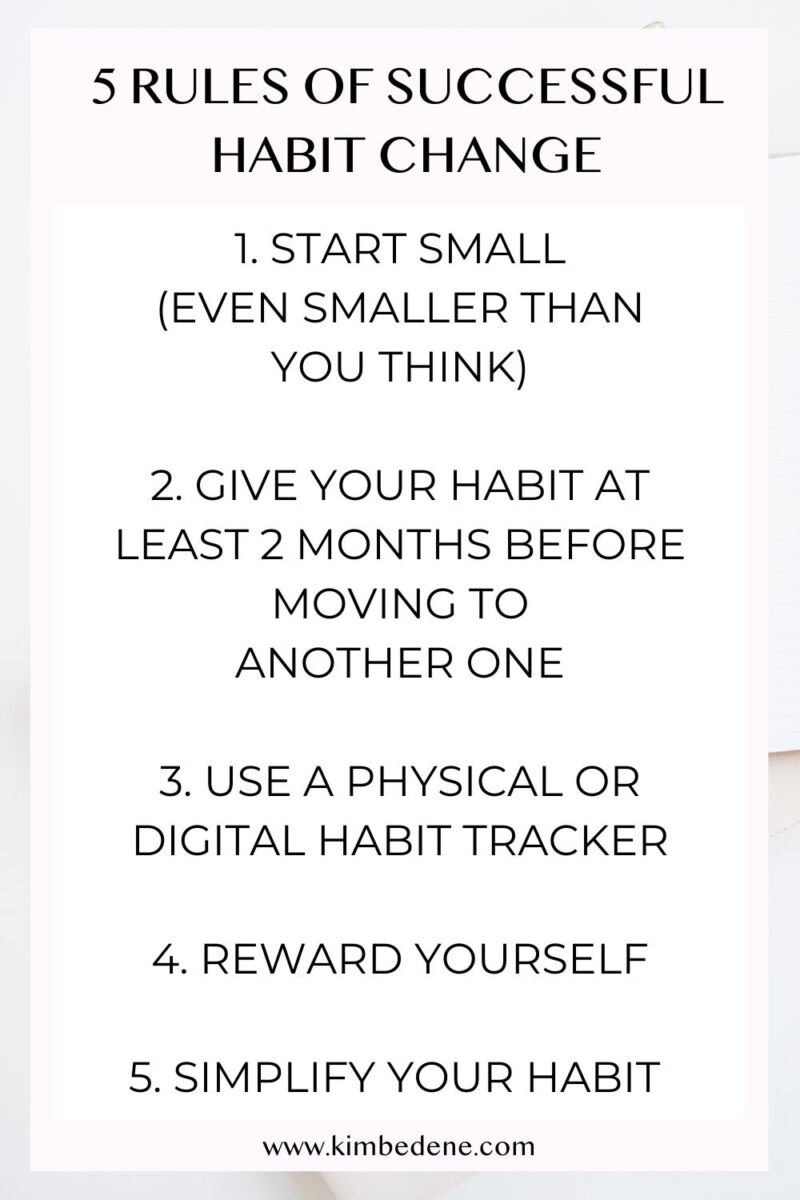 Struggling To Stick To New Habits? Do This! - Kim Bedene