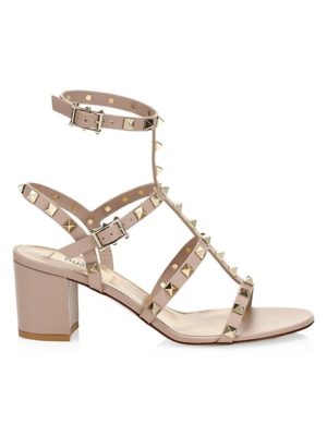 Valentino Rockstud Nude Sandals Heels