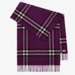 Burberry Check Scarf Wool