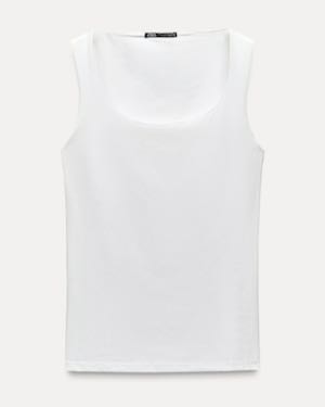 Zara Fitted Cami White