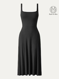 OGL Move Black Midi Dress